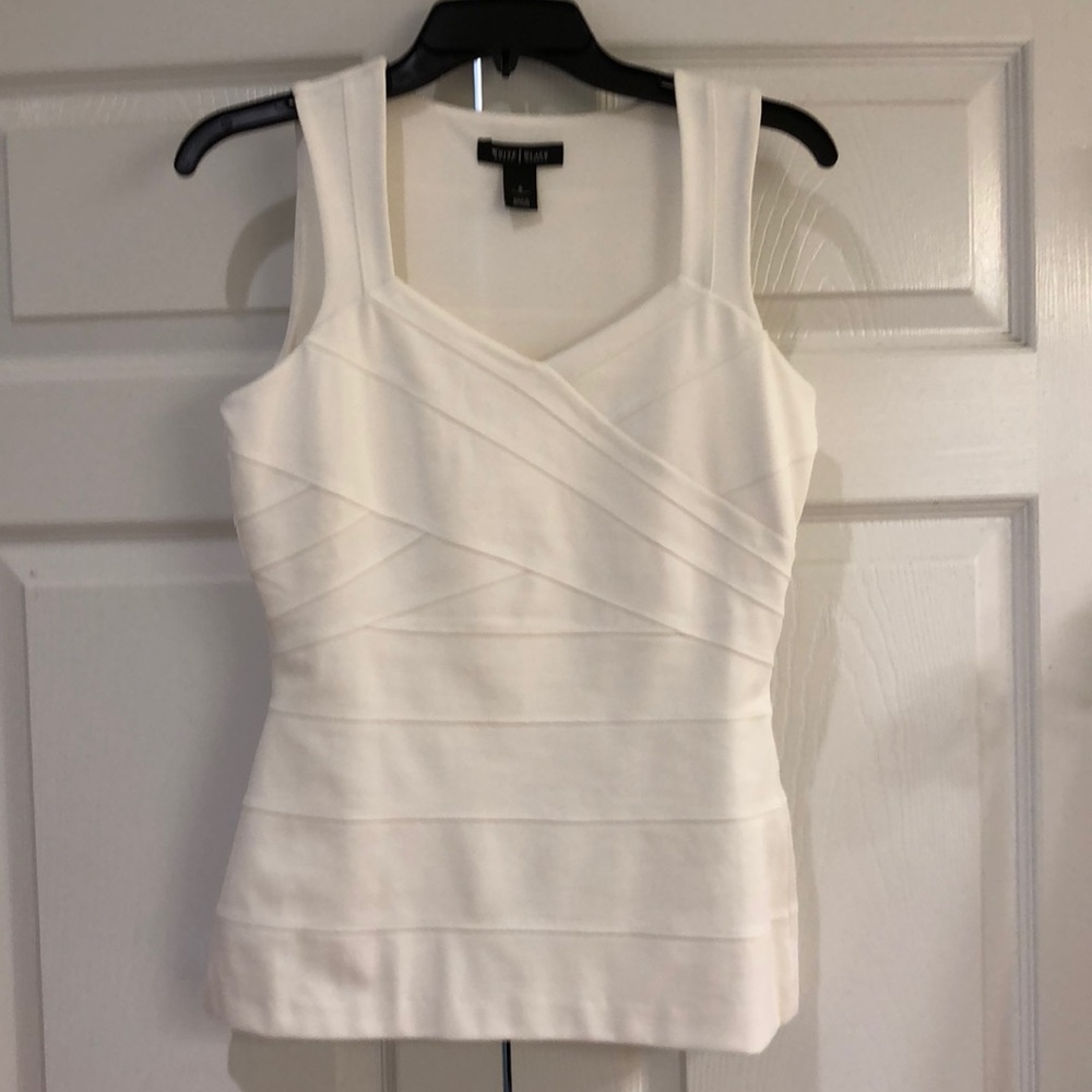 White House black market white blouse